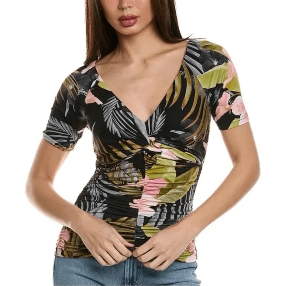 Favorite Daughter Bad Decsions Ruched Top NWT